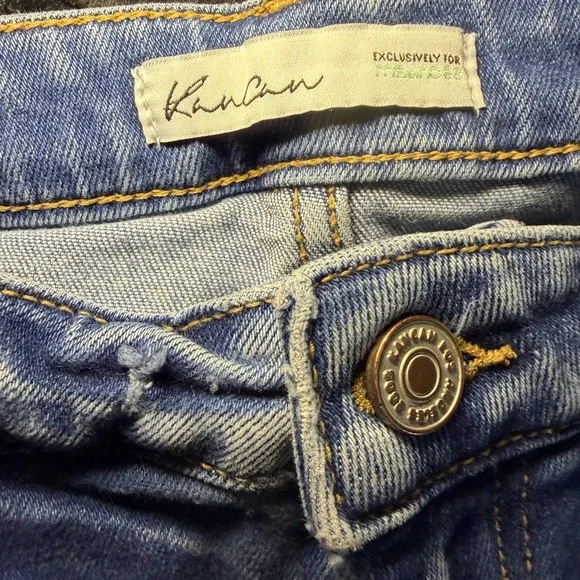 KanCan High Rise Medium Ripped Boyfriend Distressed Ankle Jean Size 29. - Picture 3 of 5